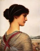 John William Godward Classical Beauty oil on canvas